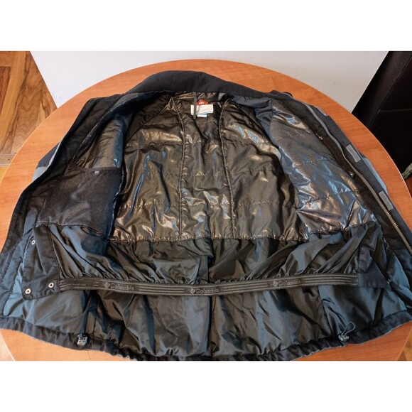 Columbia Tipton Peak Jacket Mens Small Gray Black Omni Heat Shield Waterproof - Picture 3 of 14